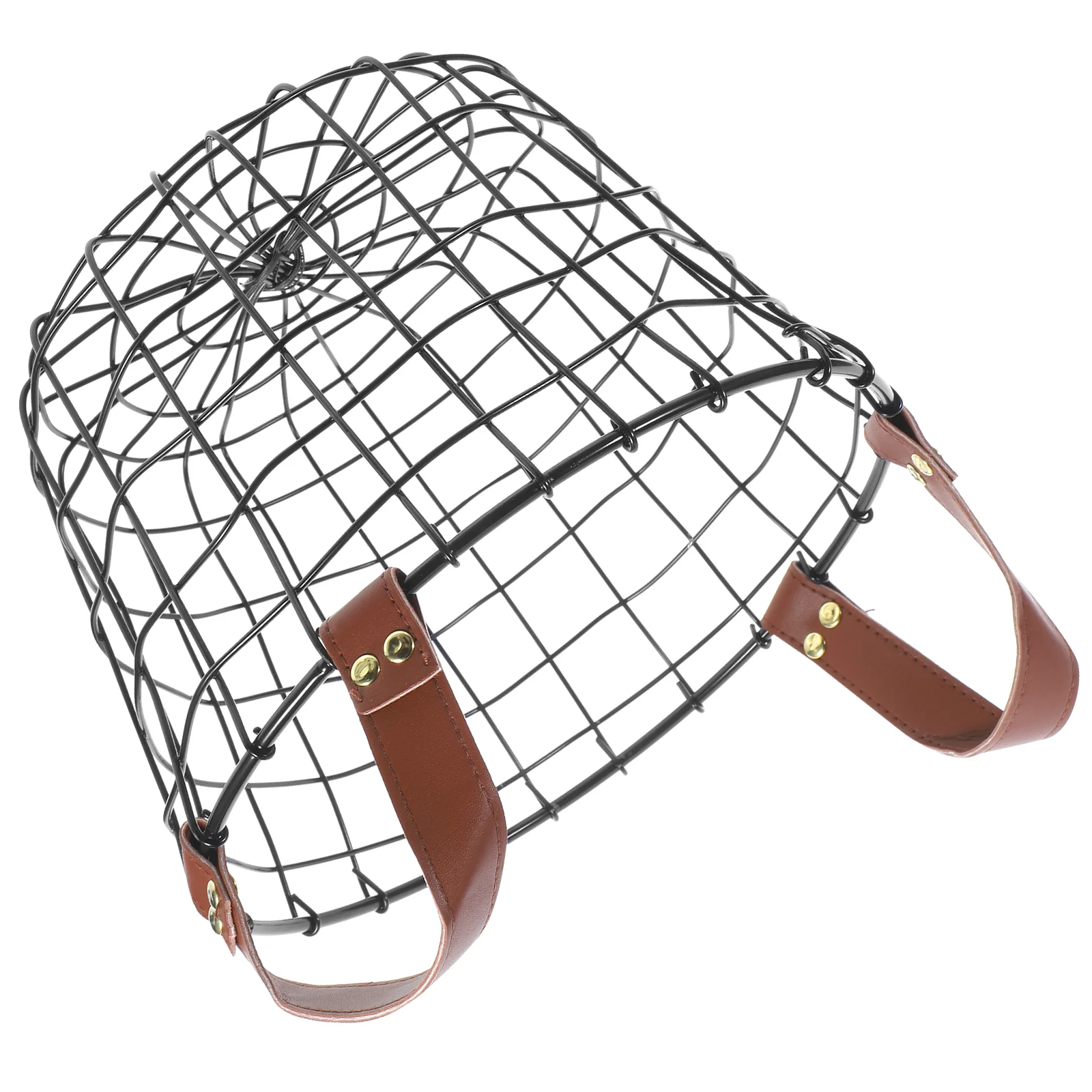 Outdoor Portable Picnic Round Firewood Storage Bucket Small Logging Basket Metal Handle Fireplace Log Holder Toy ganizer 12L