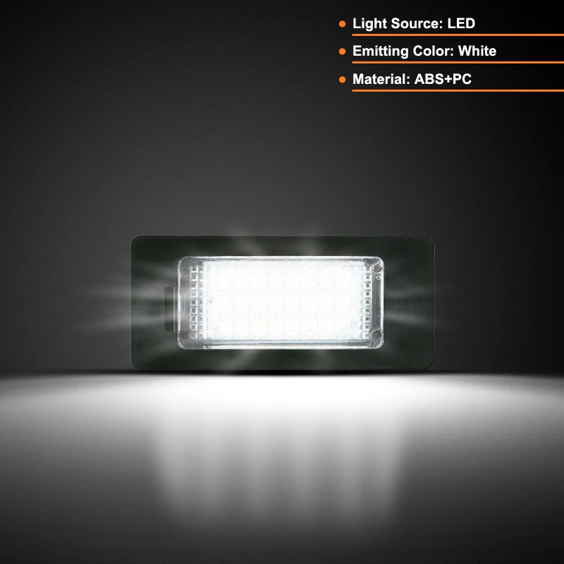 Dla BMW E92 E93 F30 F31 F45 E39 E39 E60 F10 F11 E70 F80 E84 E82 F22 E90 E91 E61 X1 X3 X5 X6 M3 biały numer LED oświetlenie tablicy rejestracyjnej