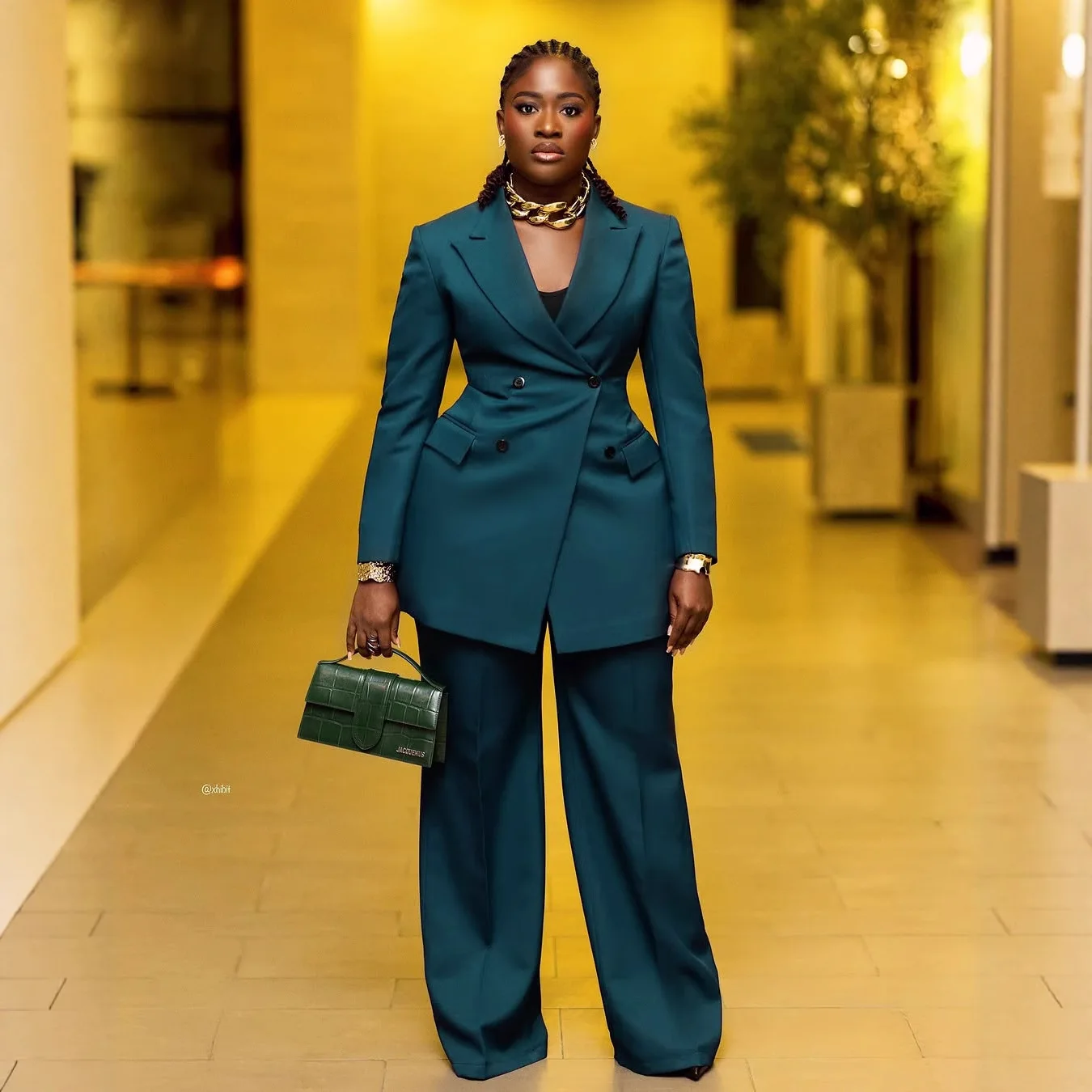 

Women's Summer Casual Elegant Commuting Two-Piece Set Waist-Cinched Lapel Suit Trousers 2025 Fashion Commute Wear