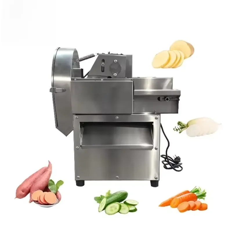 High Efficiency Fully Automatic Vegetable Cutter 220V Multi-functional Potato Slicing and Cutting Machine for All Models