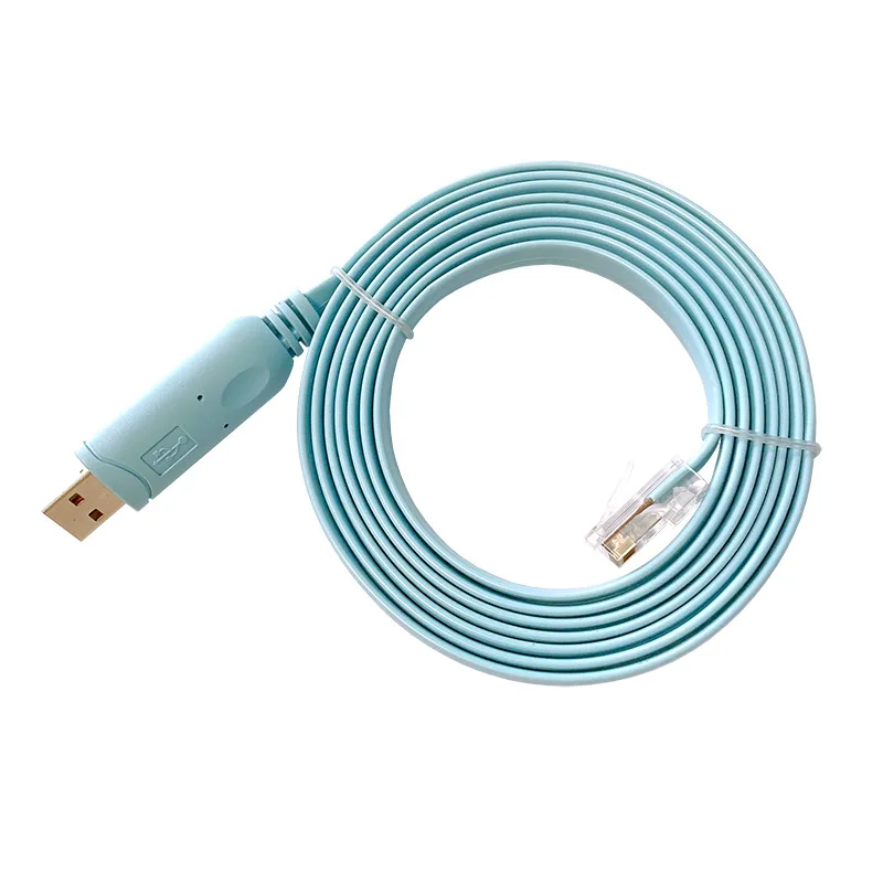 Pl2303ra USB Rs232 to RJ45 Console Cable for Cisco H3C HP Arba Huawei Fortinet Router Ftdi USB Console Cable Extension Line 1.5M