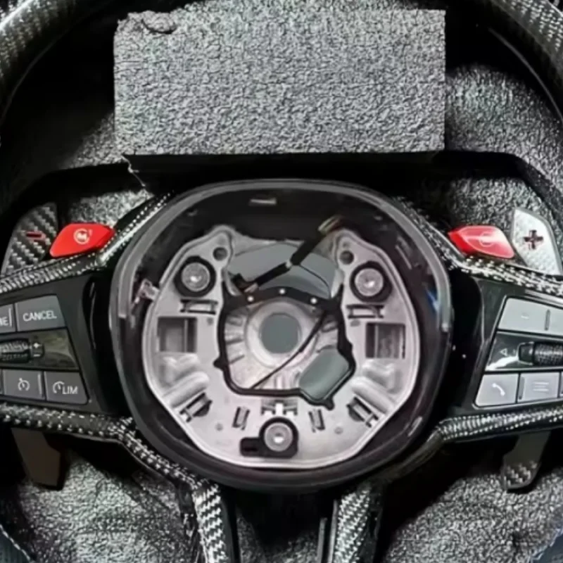 Car Steering Wheel Carbon Fiber Leather For BMW G20 G30 G21 G22 G23 3 Series 320i 325i 330i Car Interior Accessories view 2