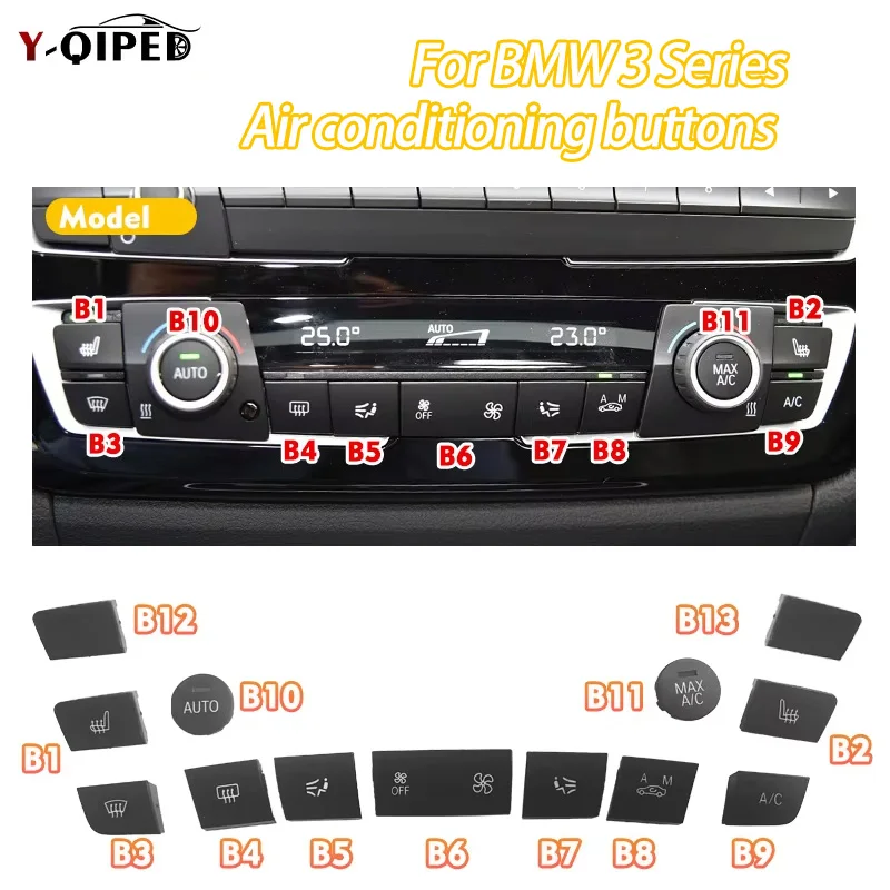 

For BMW 1 2 3 4 F Series F20 F21 F22 F30 F35 F34 F36 F45 F46 Dashboard Air Conditioning Temperature Control Button Accessories