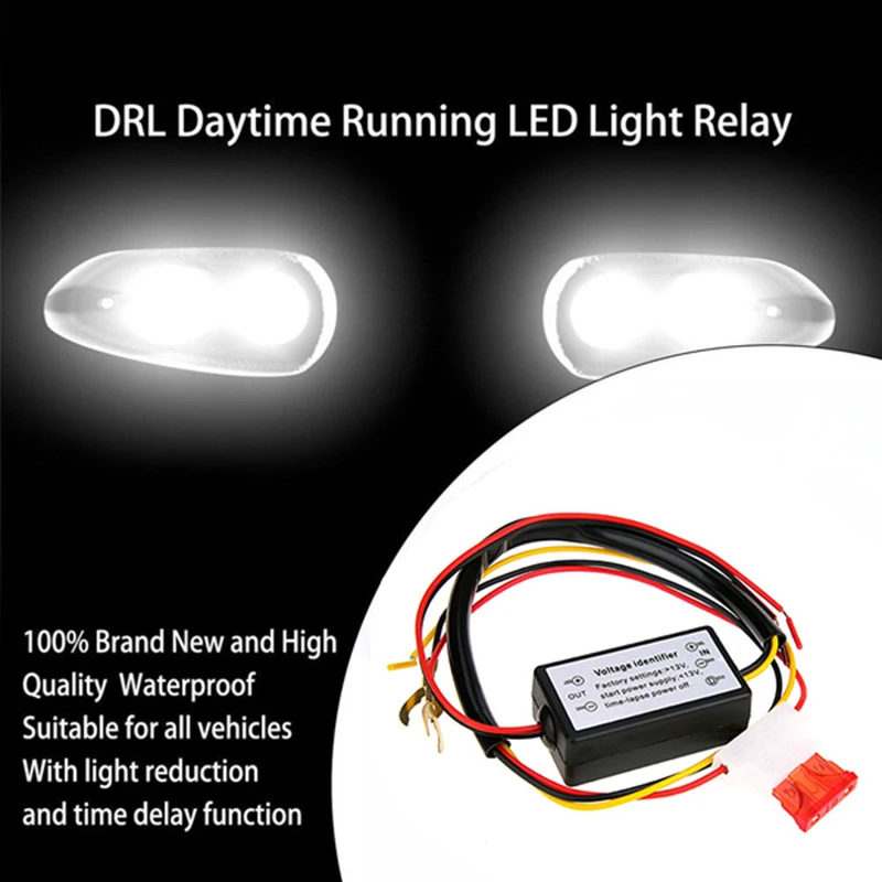 Car Daytime Running Light Controller Intelligent LED Delay Controller Automatic /OFF Harness Controller Module DRL Relays