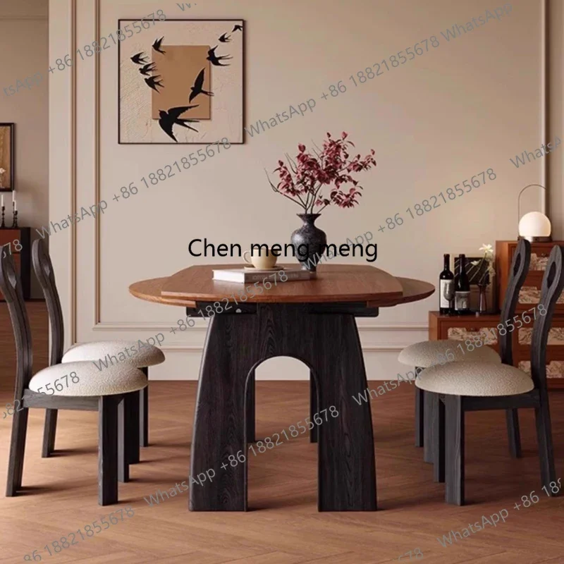 

Обеденный стол из массива дерева во французском стиле середины века, современный креативный стол для балкона, дизайнерская мебель для дома, Esstisch