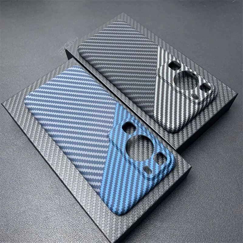 Matte Hard Case For Huawei P60 Pro Case PC Carbon Fiber Texture Pattern Phone Cover For Huawei P60 P60Pro Slim Ultra Thin Bumper