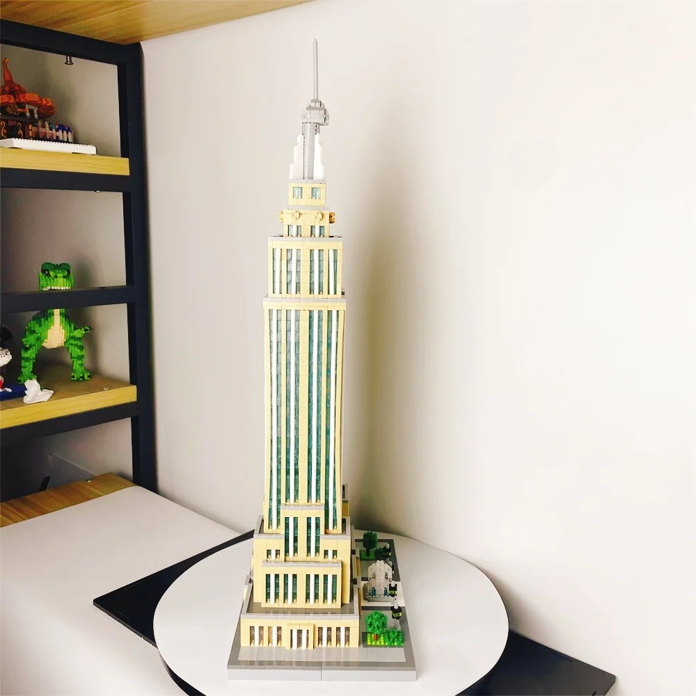 Empire State Building Micro Mini Blocks Toys 52cm Height Showcase of Historical Brilliance Nurtures Patience and Problem-solving