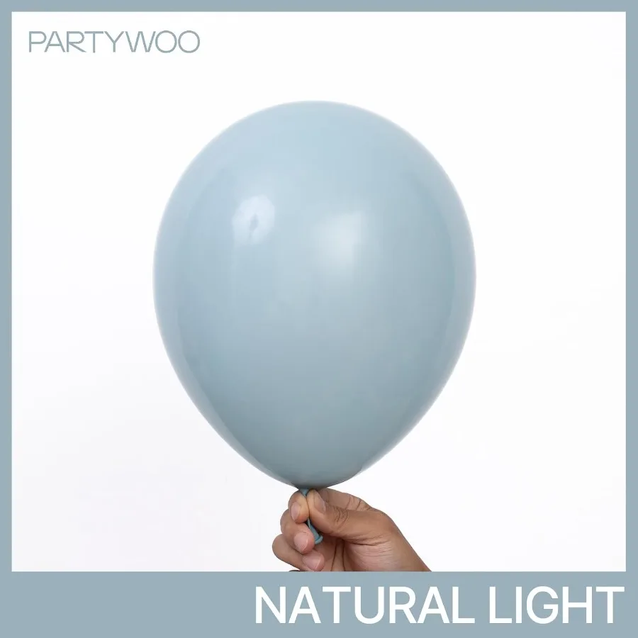 بالونات زرقاء مغبرة 127 قطعة أحجام مختلفة من 36 18 12 10 5 بوصة بوهو أزرق فاتح أكوا طقم قوس بالون جارلاند للتخرج #2