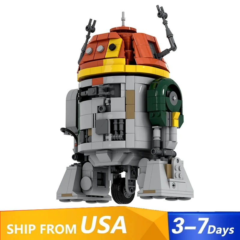 Film Space War Chopper C1-10P Robot Modulaire Gebouwen Blokken Set Rebel Groep Assemblage Baksteen Model Kit Speelgoed Volwassen Kind Gift 988PCS