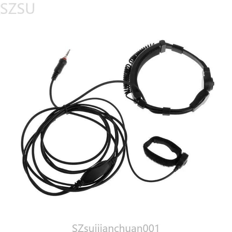 

SZSU Medium-duty Throat Mic for w/ Translucent Tube & Finger PTT For