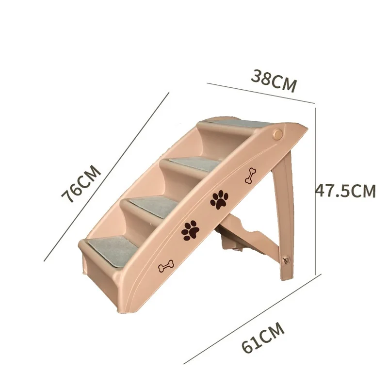 Escaleras para perros de 4 escalones, escalones plegables para gatos y perros, escalones antideslizantes para interiores, escaleras para perros, rampa, muebles para mascotas para camas altas, sofá