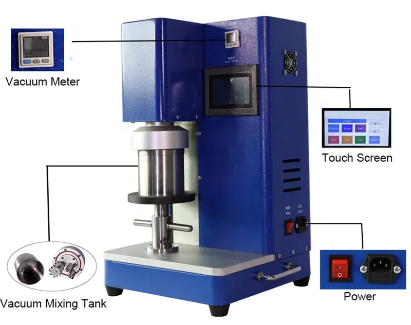 Planetary Vacuum Mixer Machine for Lithium Battery Electrode Slurry Mixing