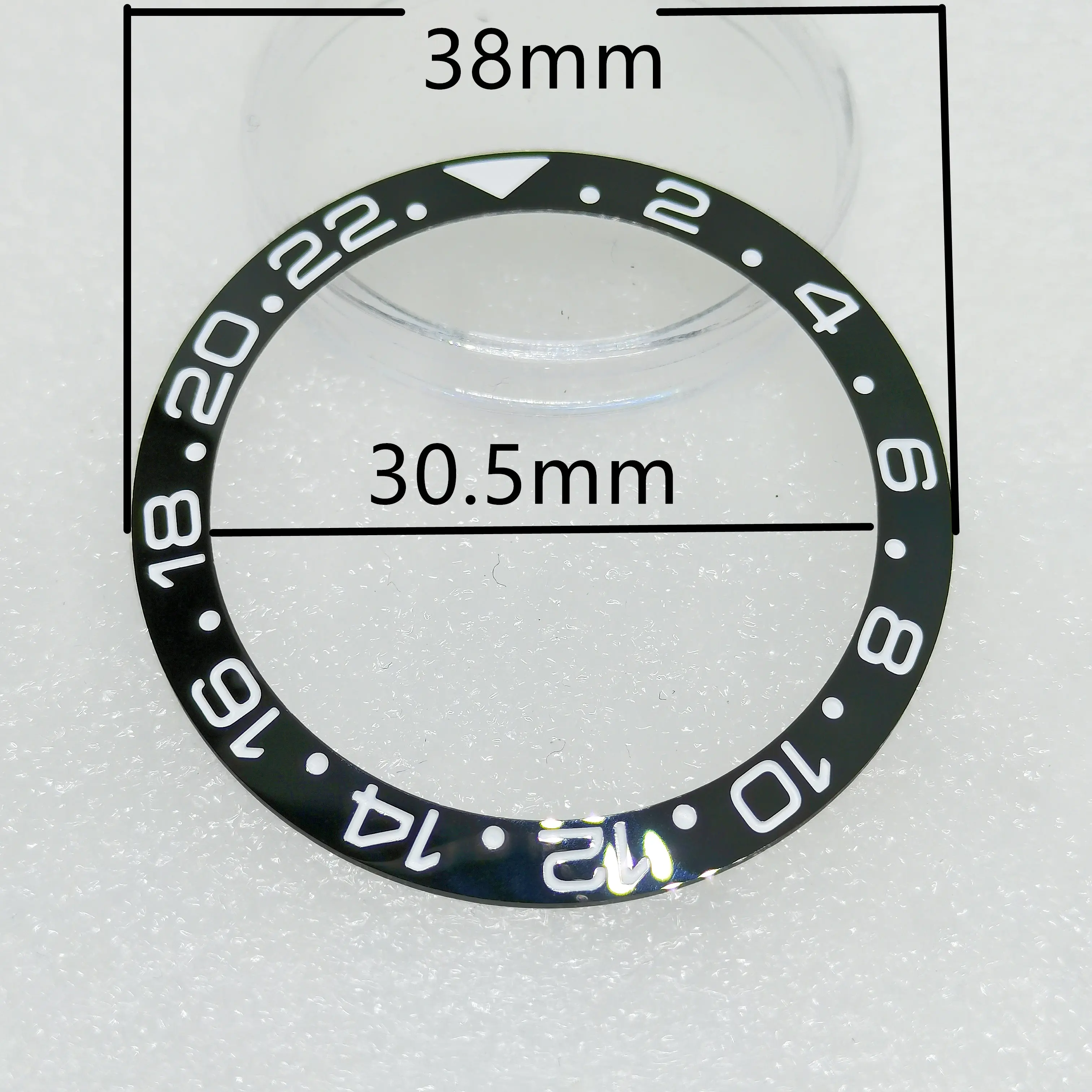 Watch Parts GMT Ceramic Bezel Outer Diameter 38MM Inner Diameter 30.5MM