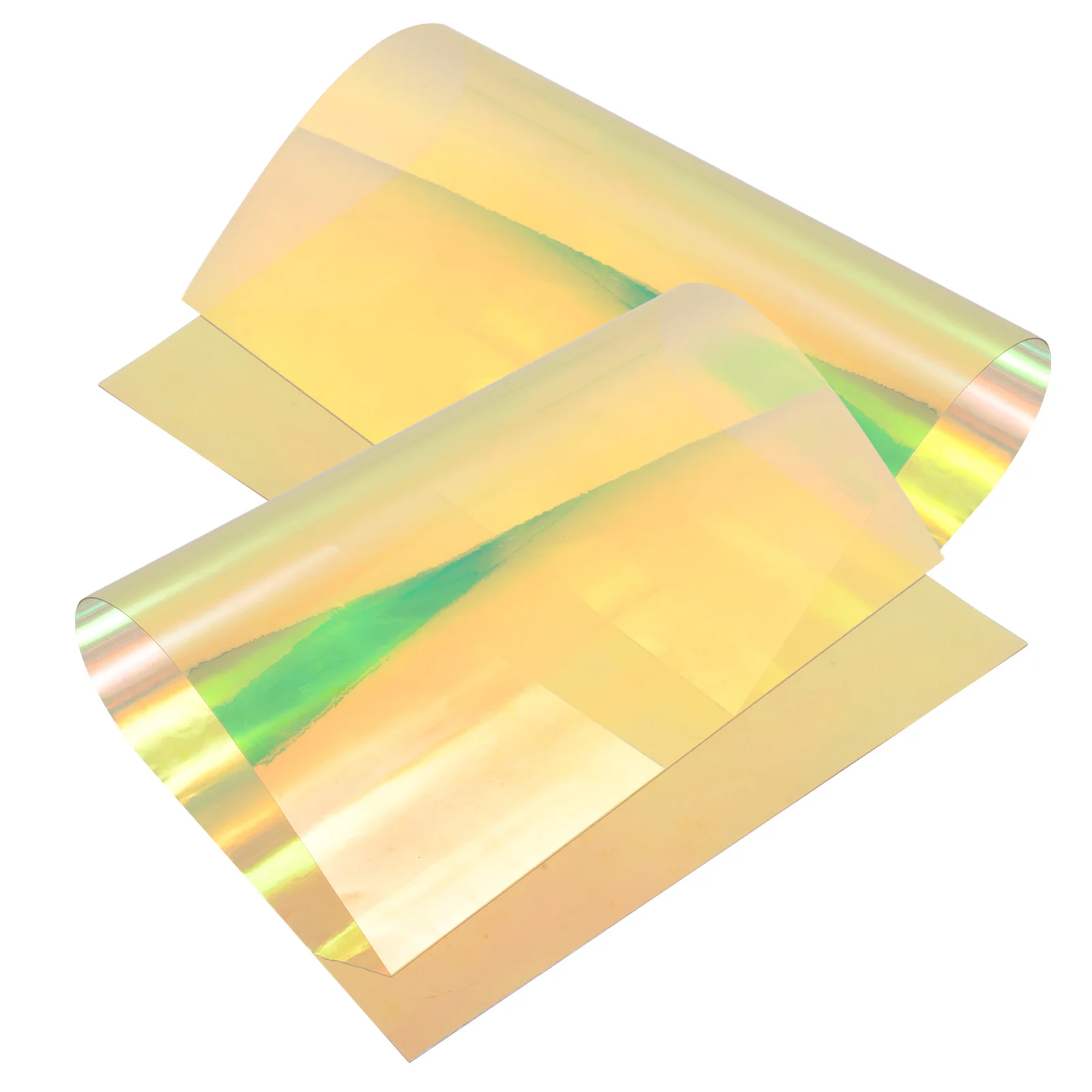 

2pcs Iridescent Pvc Fabric Sheets Holographic Film Material For Diy Handbags Earrings Hair Bows Bags Key Chains Craft