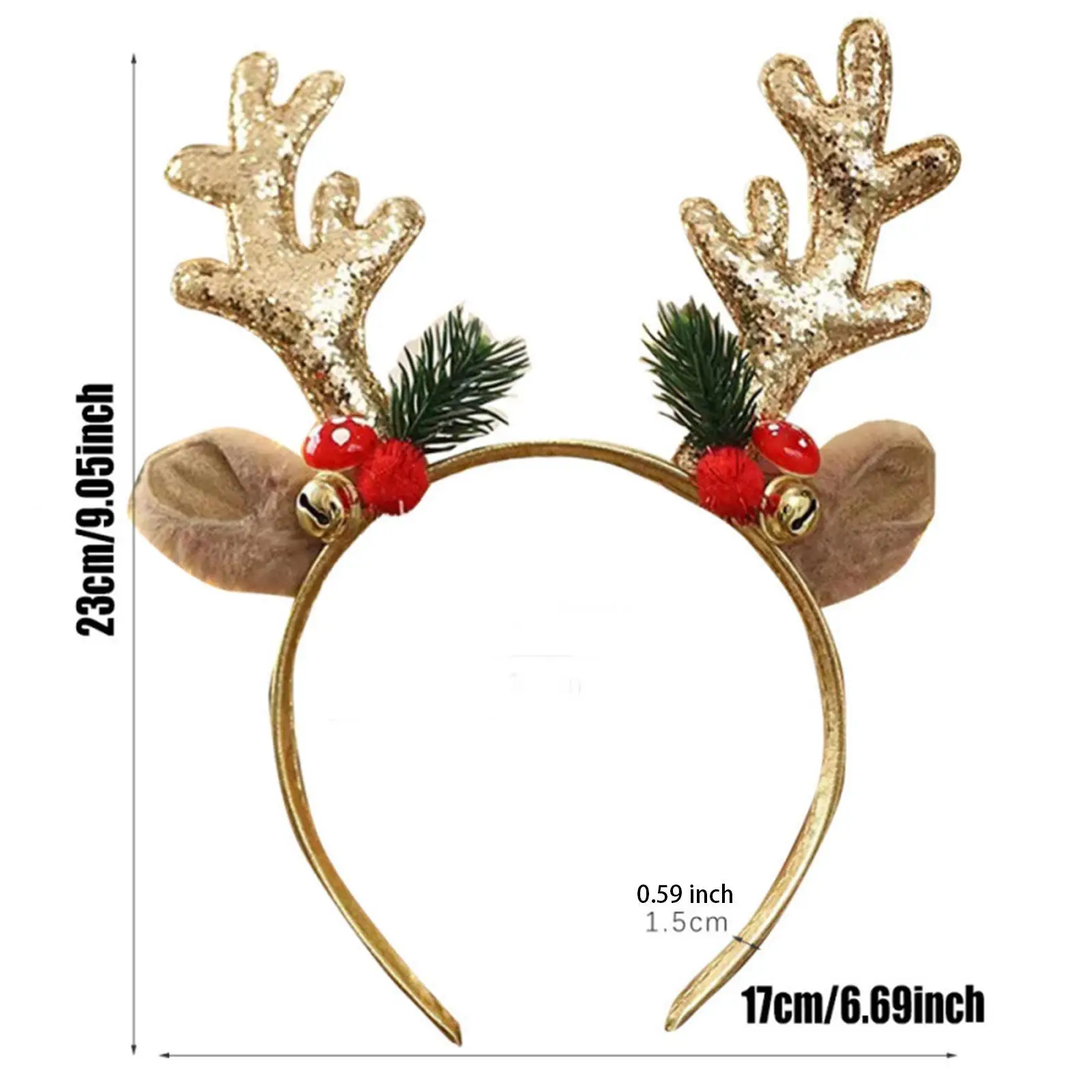 Weihnachten Elch Geweih Stirnband Kopfschmuck für Prop Dress up Party Supplies