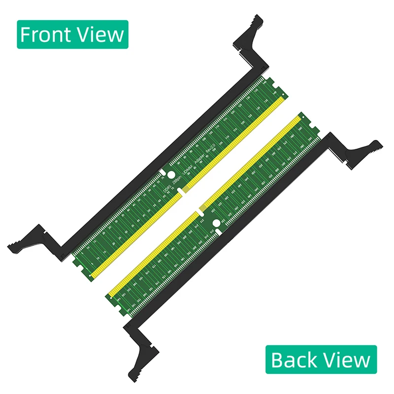 DDR5 RAM Memory Test Card Adapter DDR5 U-DIMM 288Pin Memory Protection Card with Long Latch Expansion Board for Desktop Computer