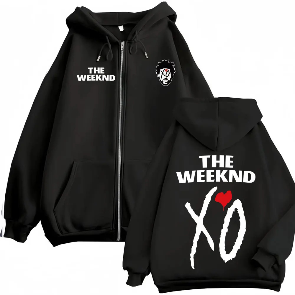 The Weeknd XO After Hours Til Dawn Zipper Hoodies Men Women Casual Fleece Zip Up Hooded Coats Harajuku Hip Hop Sweatshirt Jacket