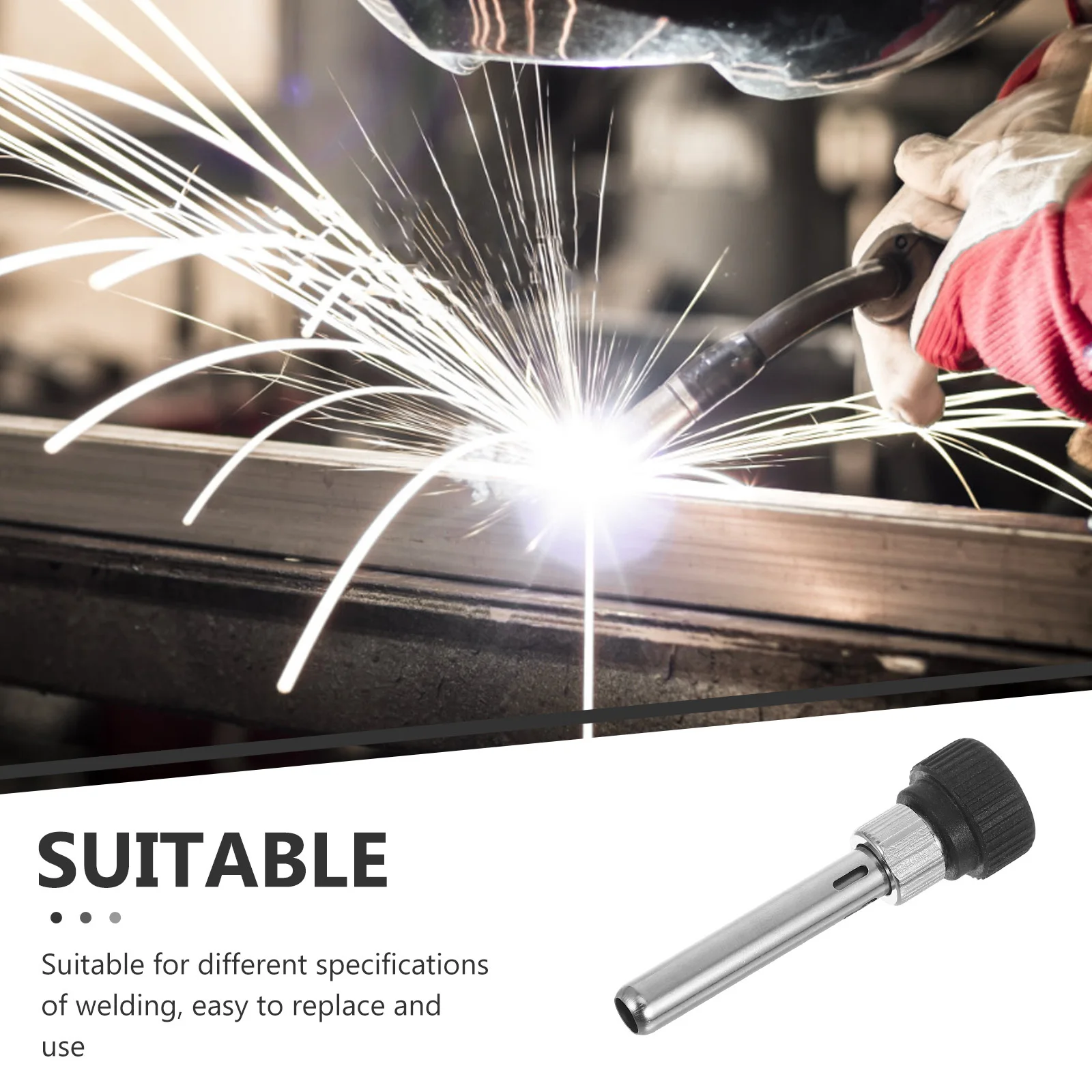 1 set di boccole per maniglia per saldatore, robusta sostituzione del manicotto resistente al calore per parti della maniglia di saldatura della stazione