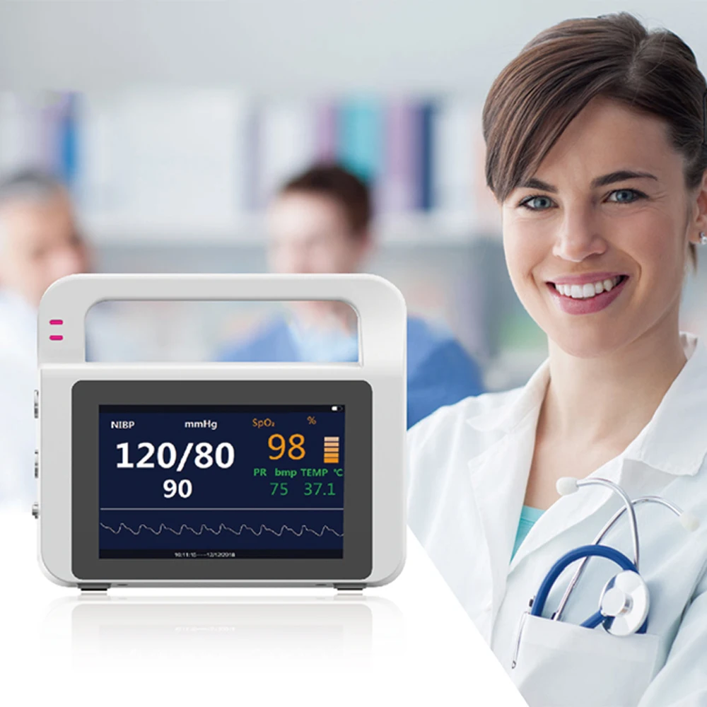 

Patient Montor Veterinary Monitor Animal 5 Inch 7inch Touch Screen Portable Optional for Capnograph ETCO2 IBP Montior