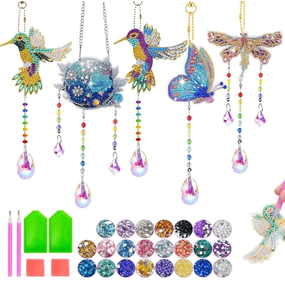 5D Diamond Diamond Painting Art Kit Acrylic Double Sided DIY Diamond Drawing Flat Clear Crystal Sound Diamond Painting Kit
