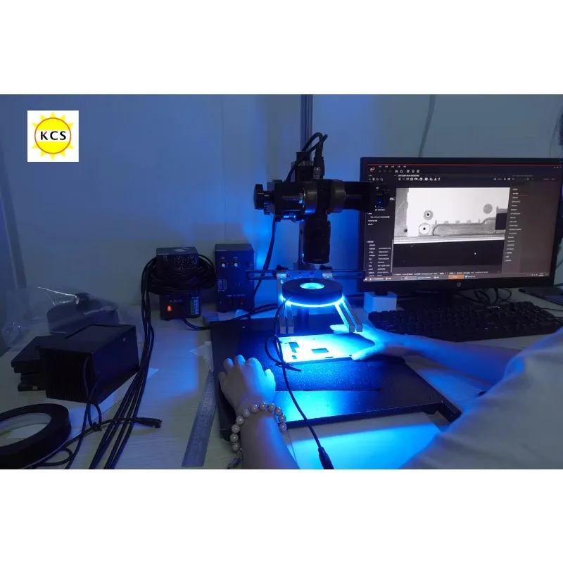 Industriekamera Produkt Visuelle Inspektion Maschine Vision Ringlicht LED Runde visuelle Lichtquelle mit DC-Stromversorgung