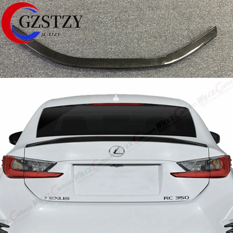 For lexus RC rc300 200t RC350 Spoiler 2015 2016 2017 RC200 Carbon Fiber Rear Trunk Wing Spoiler Carbon Fiber