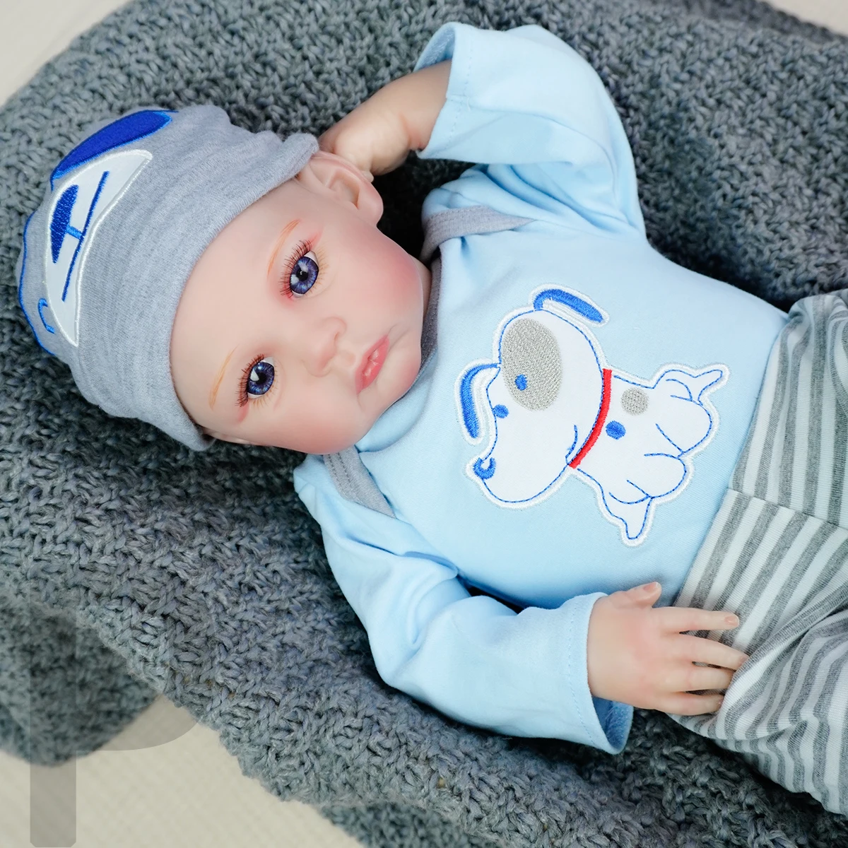 JOYORA 50CM realistische babypop 3D huid voltooid schilderij hoge kwaliteit mode wedergeboorte pop handgemaakte perfecte verjaardagscadeau