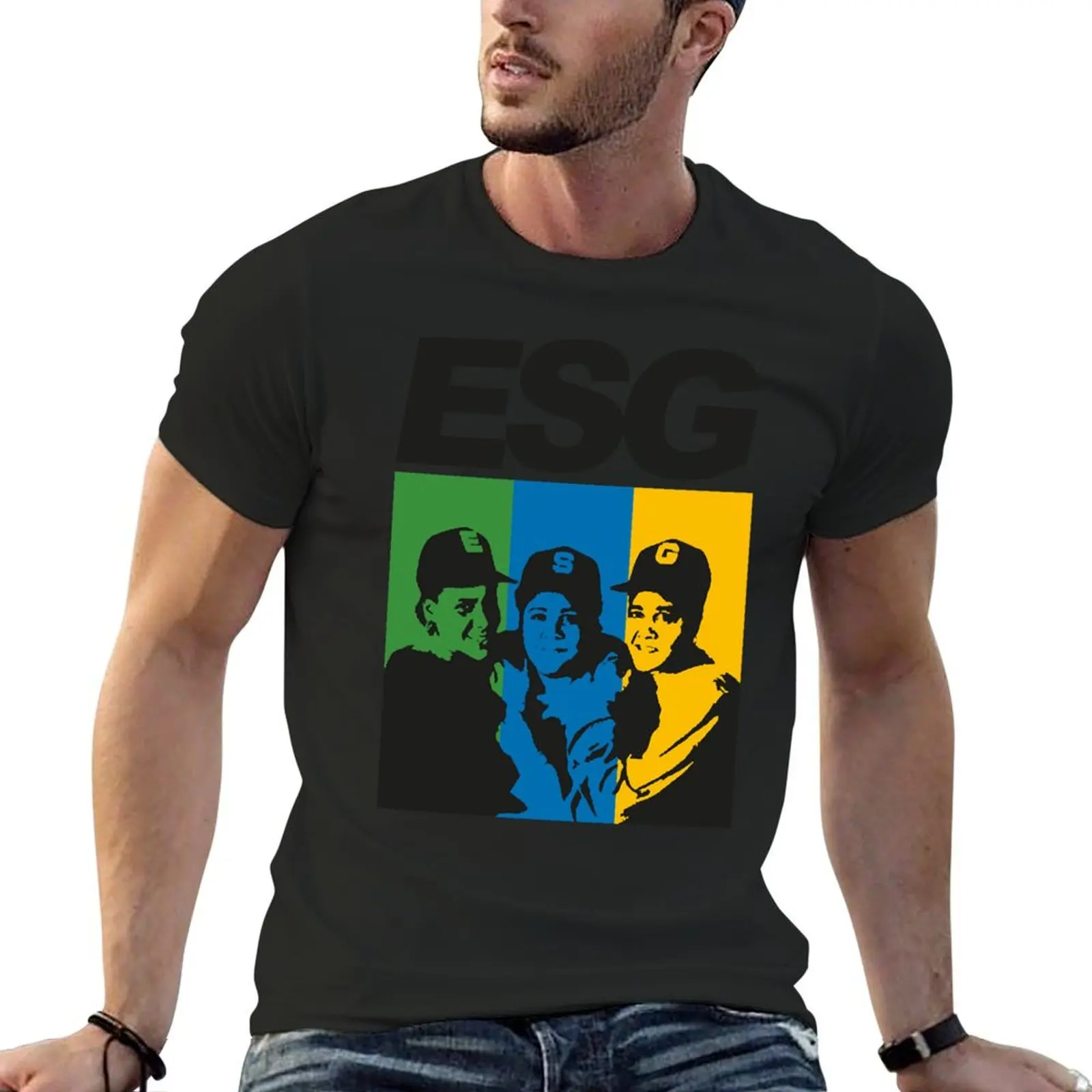 

ESG T-Shirt plus size tops sublime Aesthetic clothing man clothes mens t shirts casual stylish