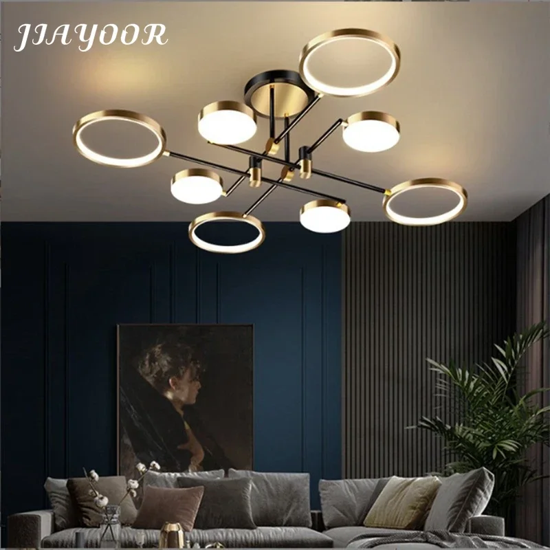 Modern Luxury Nordic LED Ceiling Living Room Restaurant Bedroom Dimmable Pendant Lamps Home Lighting Decoration Changeable