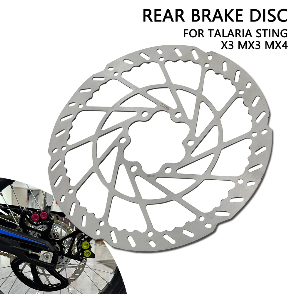 Hinten Bremsscheibe Für MX3 MX4 220MM Motorrad Zubehör Durchmesser Scheibenbremse Für TALARIA X3 MX3 MX4 Elektrische Vechile Dirt E-Bike