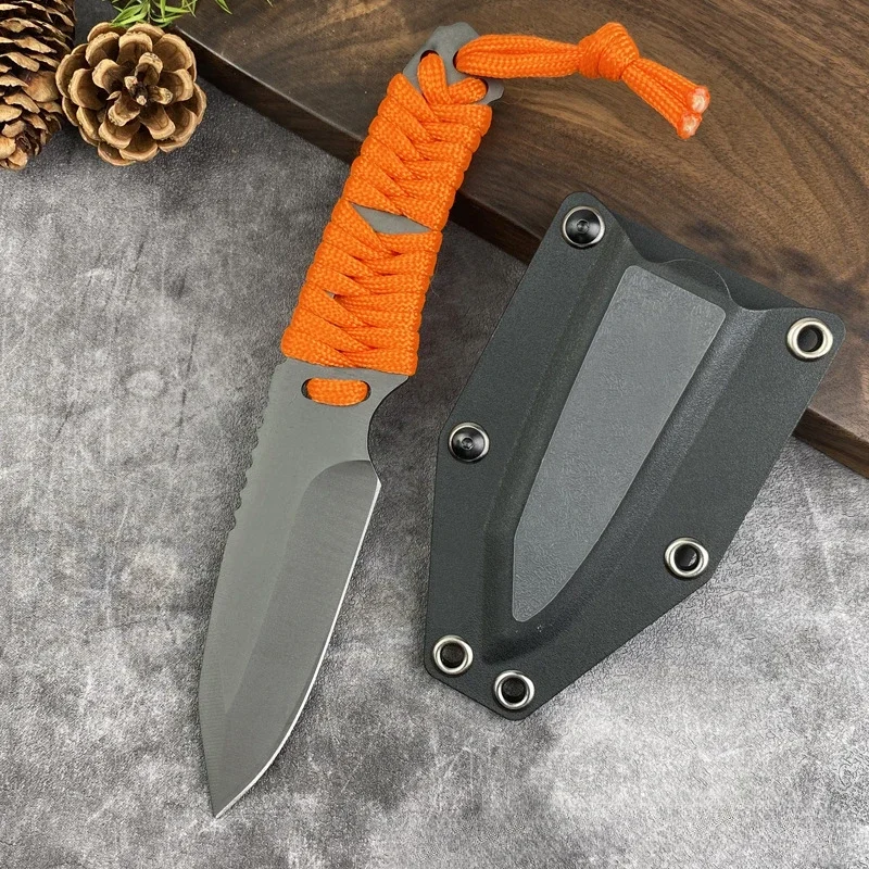 Hand Forged High Hardness Knife Outdoor Portable Multi Function Knife Camping Wilderness Survival Self Defense Tool