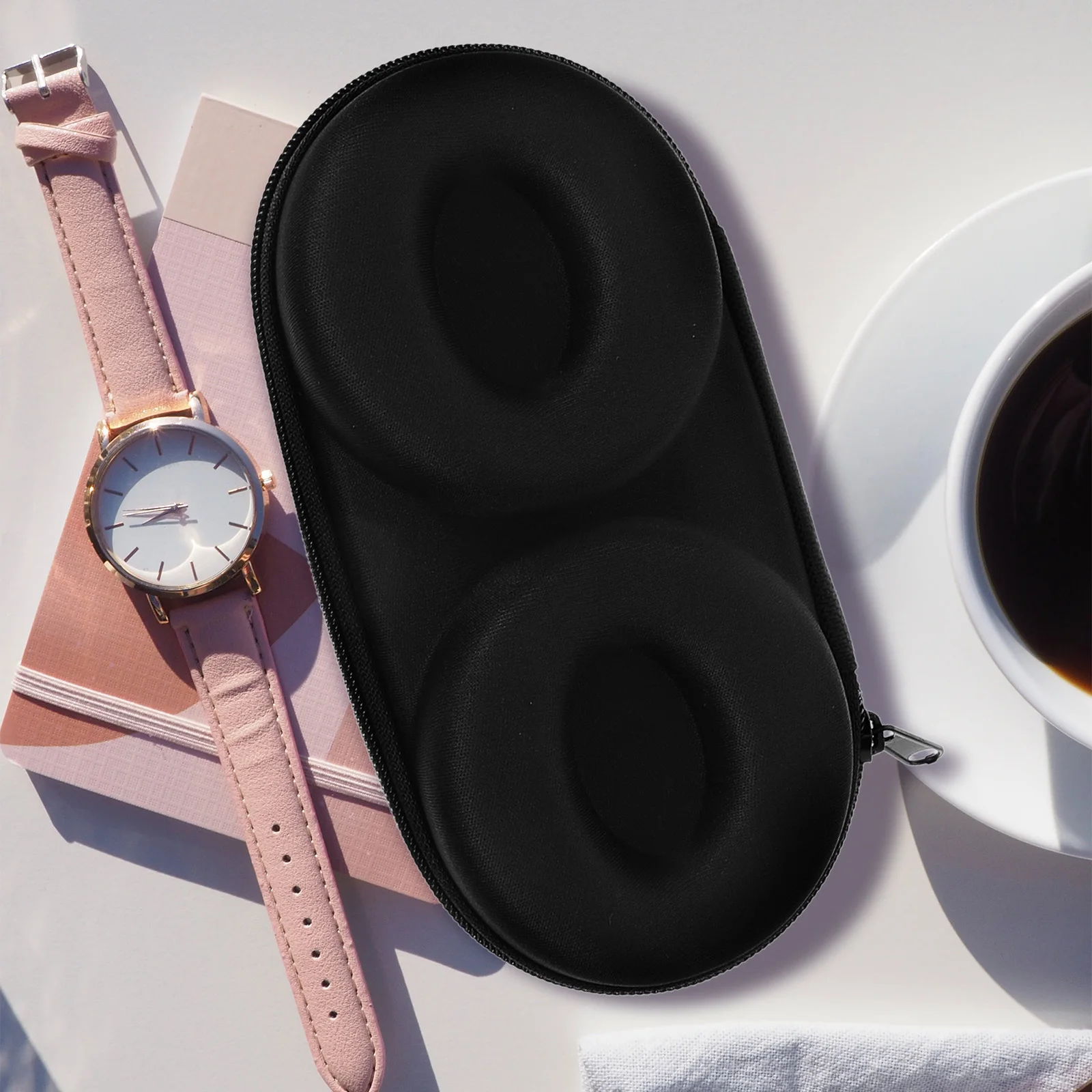 

2 Slot EVA Watch Storage Box Cases Portable Travel ganizer for Men Women Gifts Christmas Birthday Watch Accessories