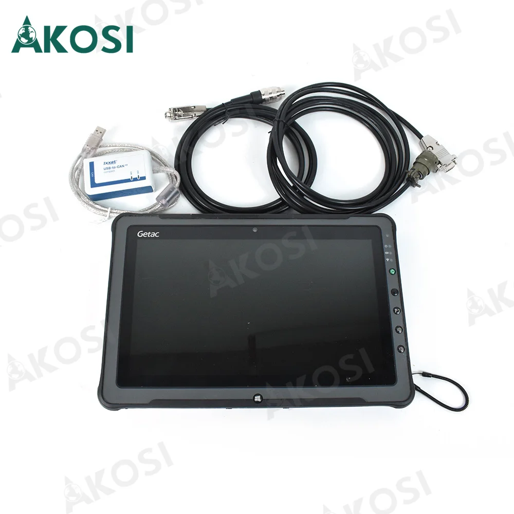 V2.74 For MTU (USB-to-CAN) Diagnostic software COMPACT IXXAT Truck Diagnostic Diesel engine scanner tool +Getac F110 tablet