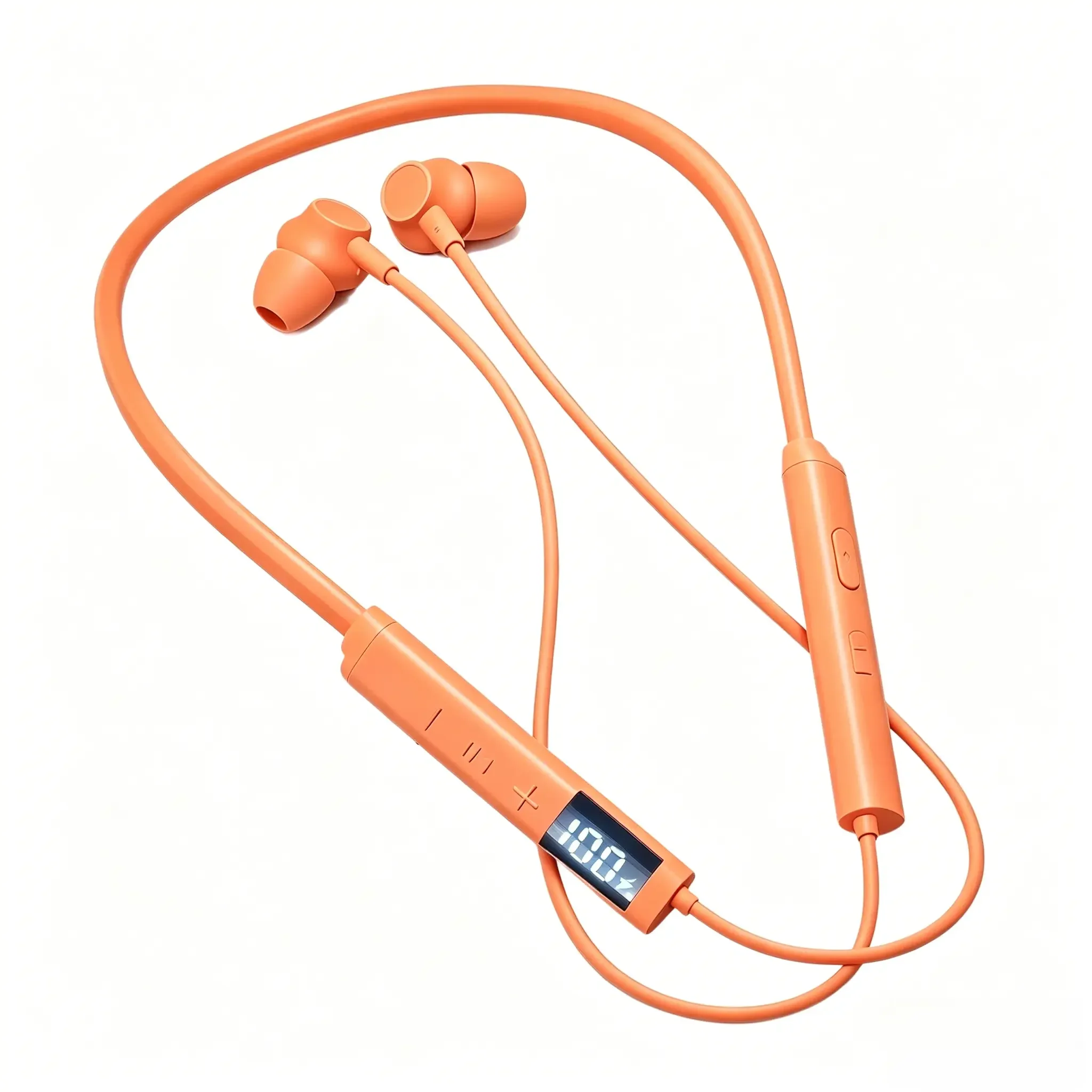 Durable Wireless Neckband Earphones, Wireless Earphones with 12mm Large Diaphragm, 0.06s Low Latency, Hi-Fi Stereo Audio, ENC