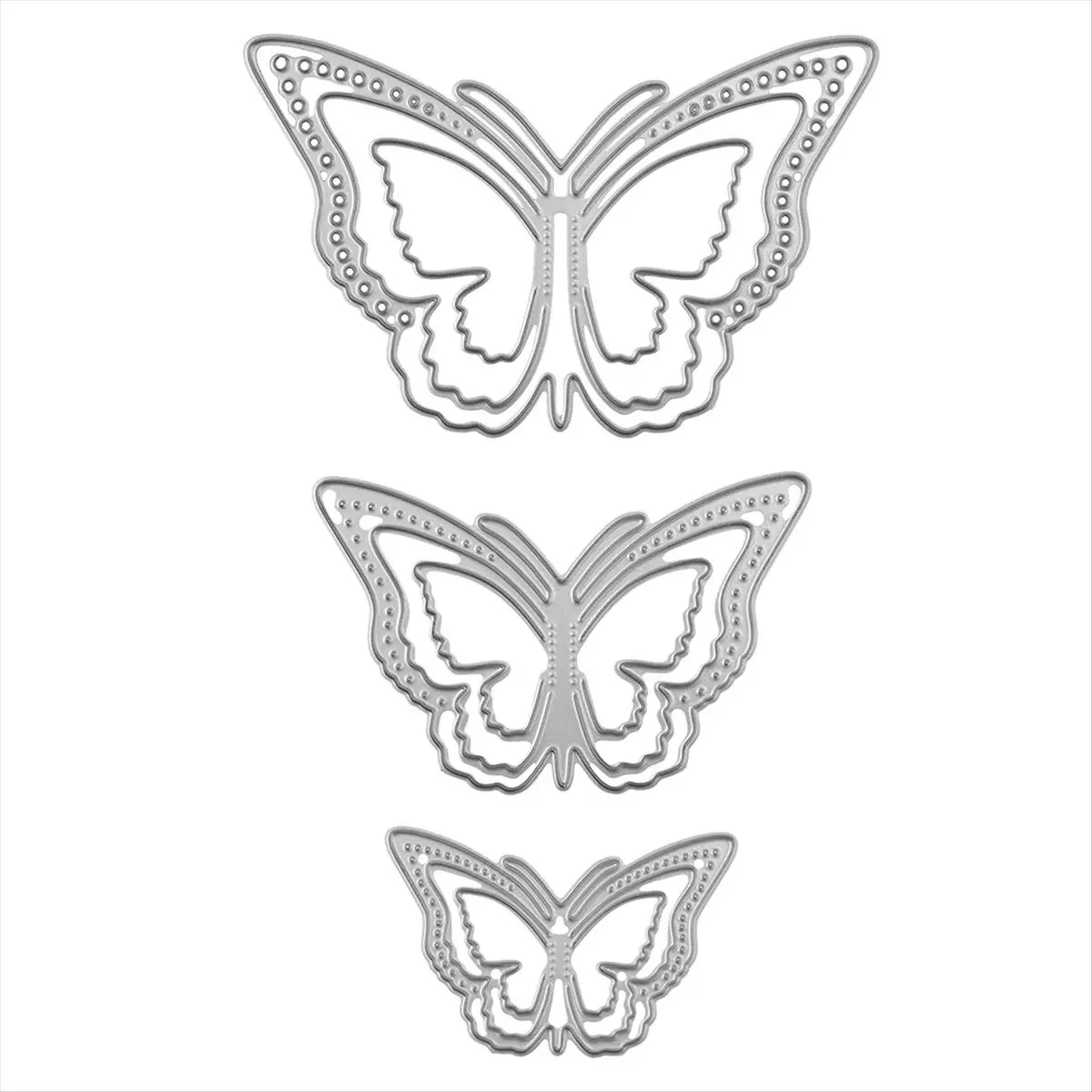 BHBL 3Pcs 3D Butterfly Metal , Butterfly Die Cut for Card Making Butterfly Frame Cutting Dies