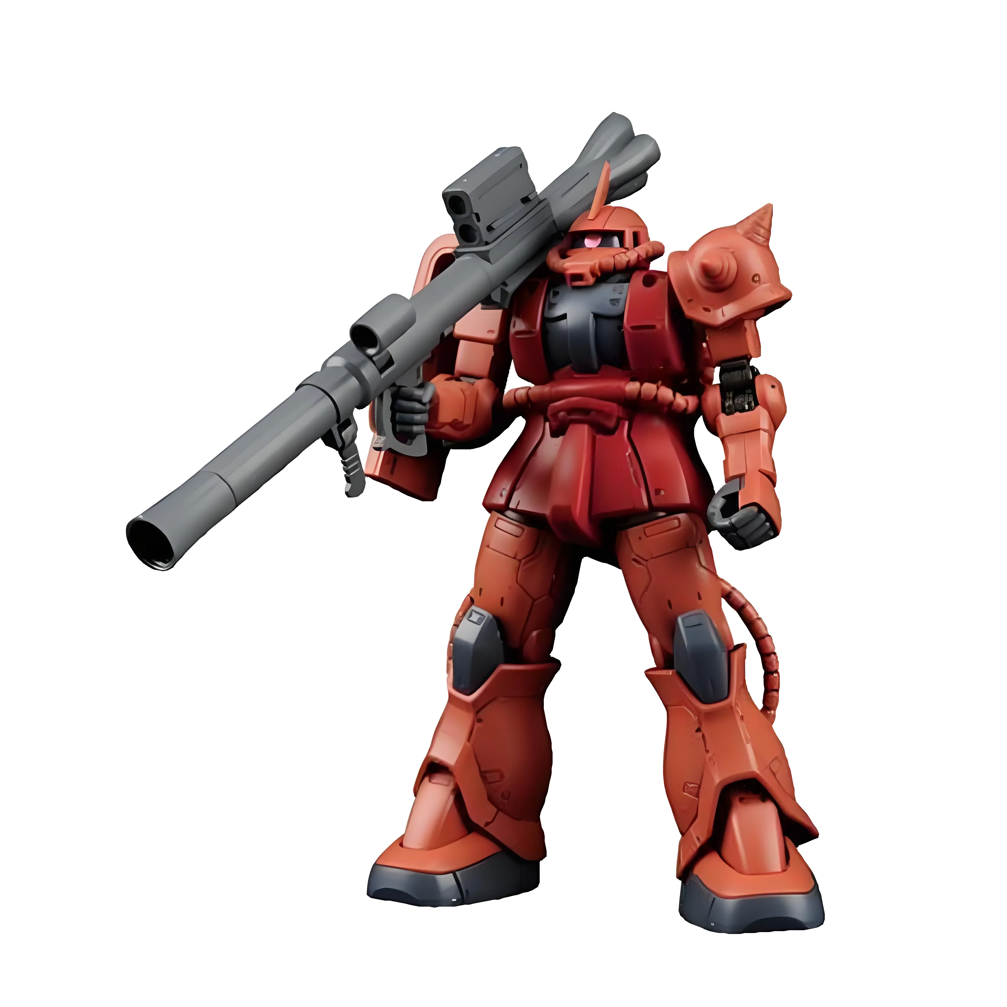 Bandai Original GUNDAM HG STANDARD MS-06S CHAR ZAKU II figurine à assembler modèle jouets ornements à collectionner cadeaux en Stock