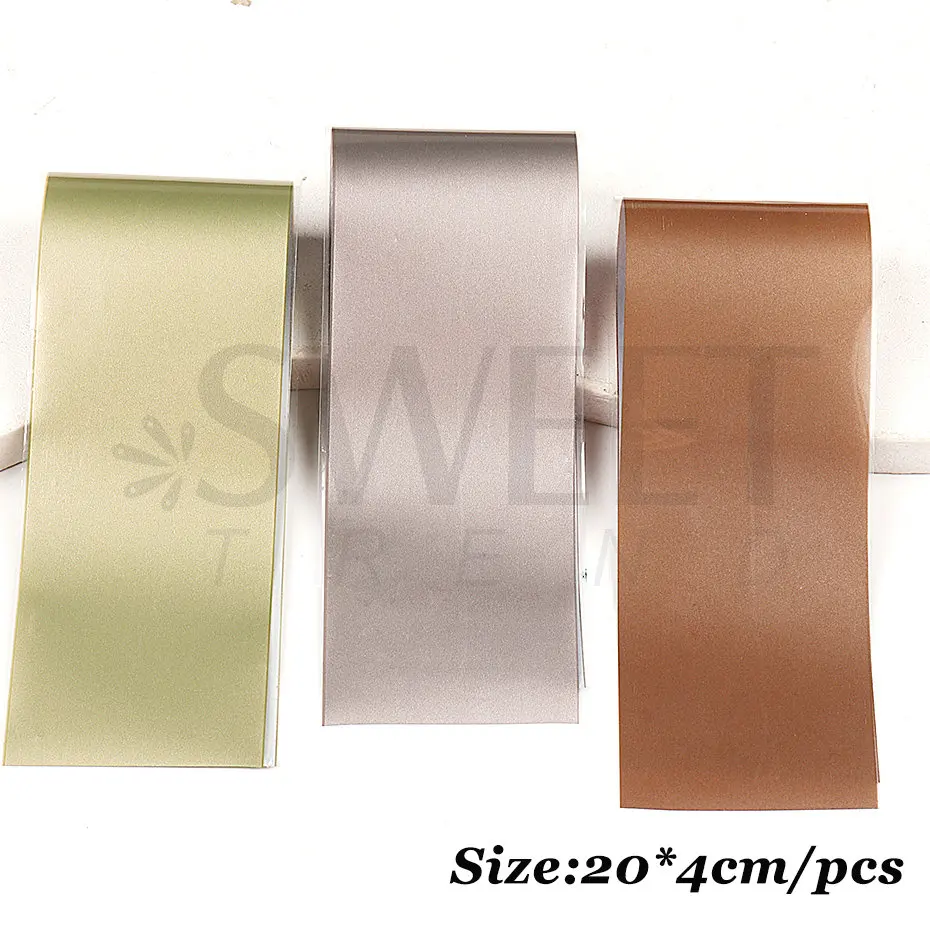 10pcs Matte Metallic Nail Foils Gold Silver Metallic Mirror Starry Paper Gel Polishing Transfer Sticker Nail Art Decor BEDXK11 image 4