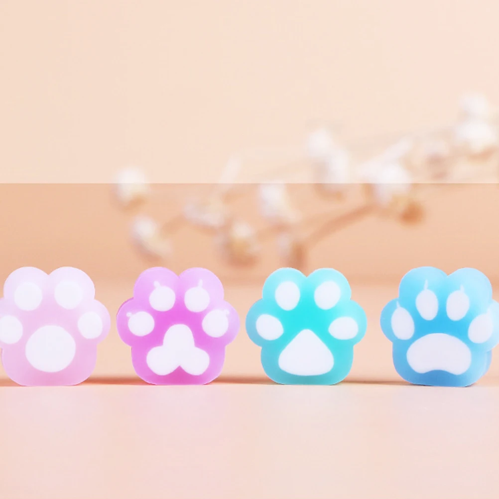 رائعتين القط باو تصميم محايات الكرتون المطاط القط مخلب شكل محايات جميلة هدية المدرسة اكسسوارات الطلاب القرطاسية