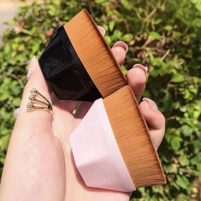 مجموعة فرش مكياج احترافية مكونة من 1/2 قطعة، فرشاة ناعمة وسريعة الرسم، مناسبة لتطبيق أحمر الخدود والأساس السائل. #1