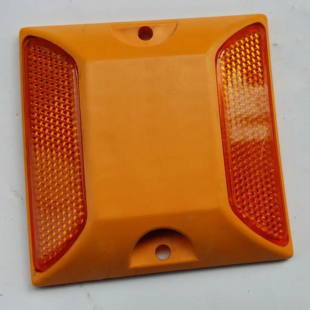 8PCS NEW Road Marker Reflector for Street Road Driveway One-Side Yellow