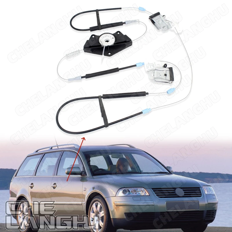 

Front Right Side Door Window Regulator Repair Kit For VW Passat B5 B5.5 1997 1998 1999 2000 2001 2002 2003 2004 2005 Car-Styling