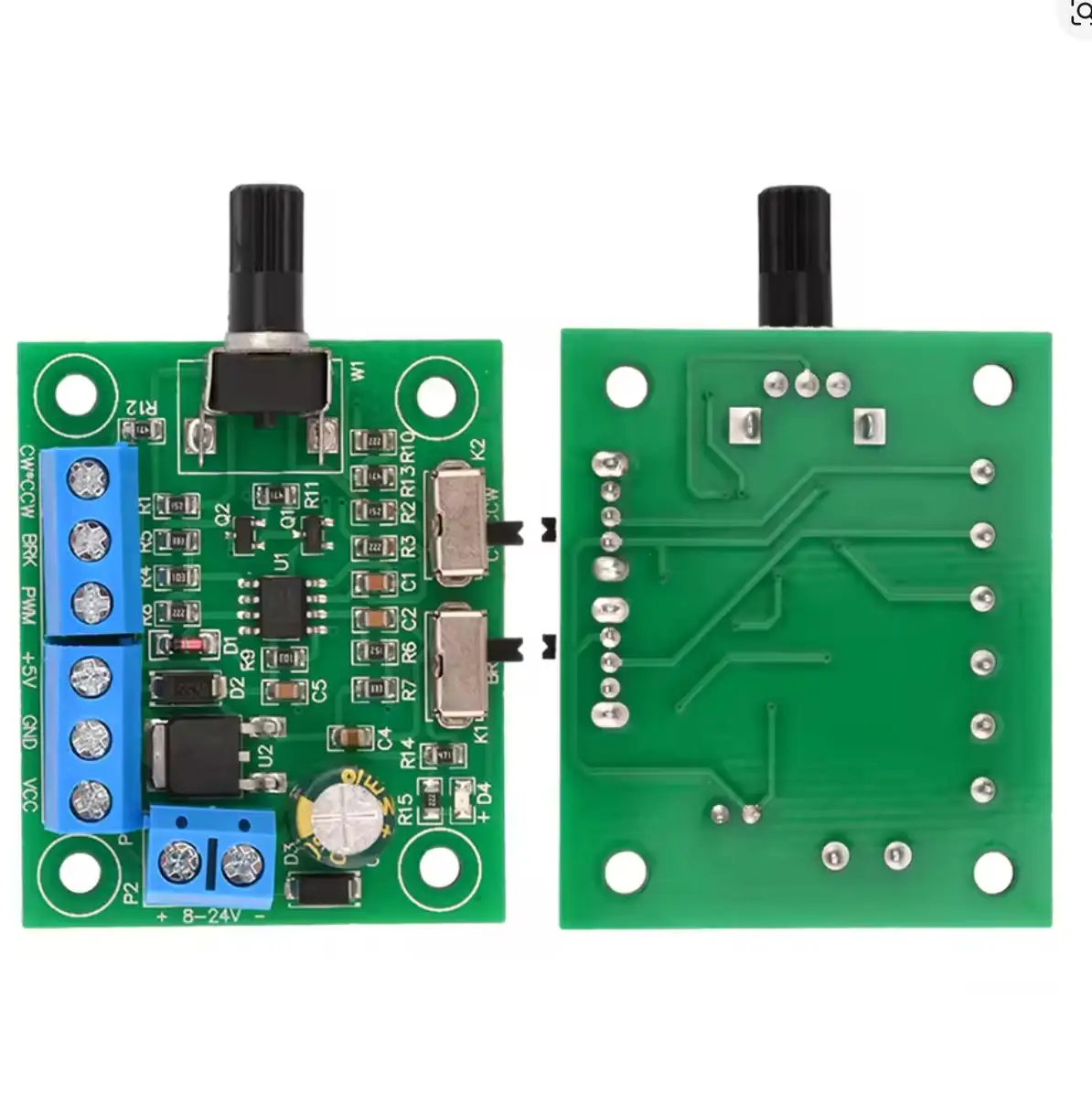 DC8-24V Brushless DC Motor Speed Controller Driver PWM Speed Control Board Pinpoint Regulator Forward And Backward Control 18KHz