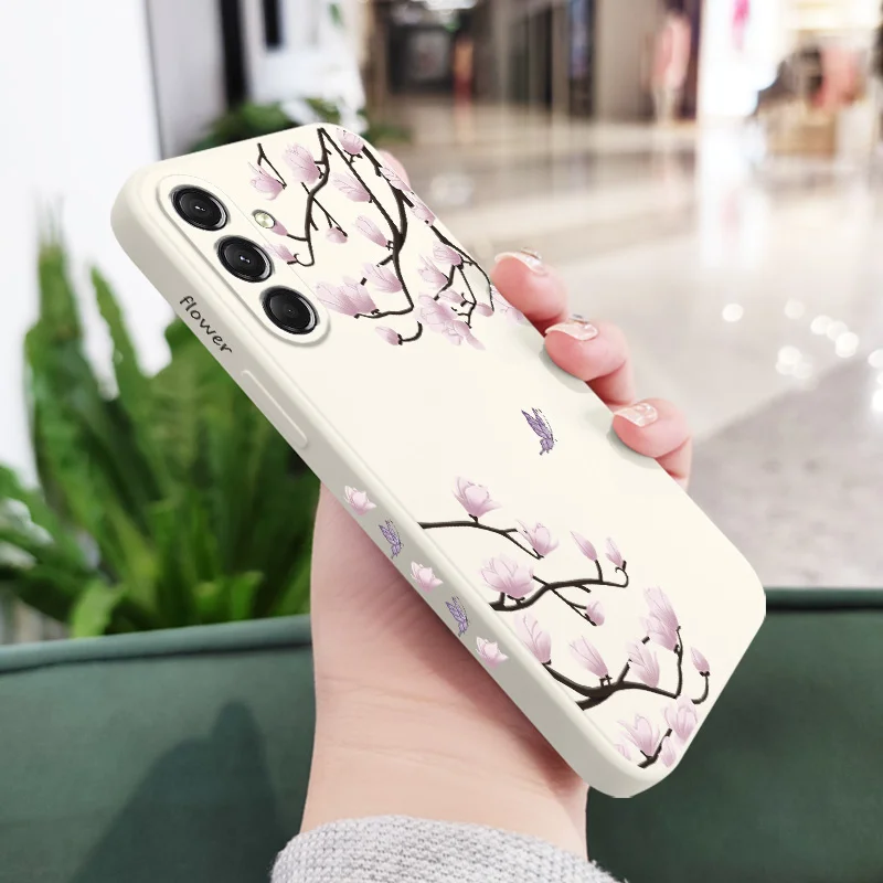 Tree Branch Phone Case For Samsung Galaxy A37 A57 Liquid Silicone Cover