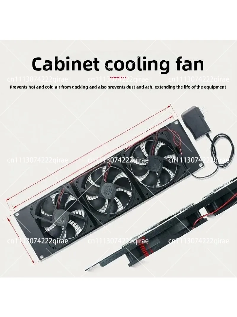 19 Inch Server Rack Mount 3U 220V High Power Exhaust Cooling Fan Panel with Surge Protection