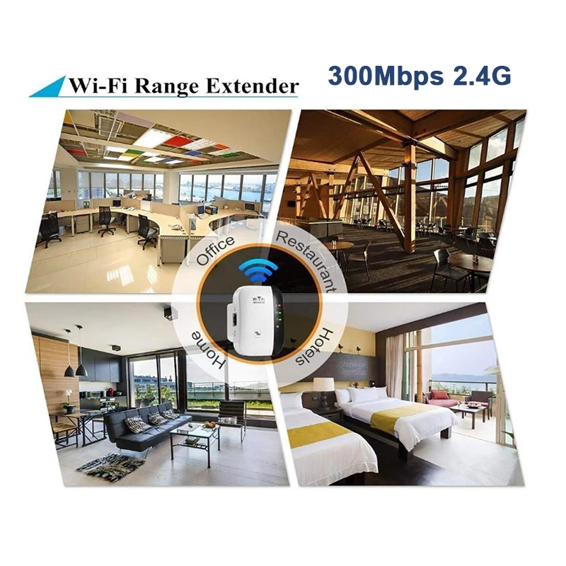 AMKLE Wireless WiFi Range Extender Wi Fi Booster Repetidor 300Mbps Wi-Fi Amplifier 802.11N/B/G  Wi/Fi Reapeter Access Point