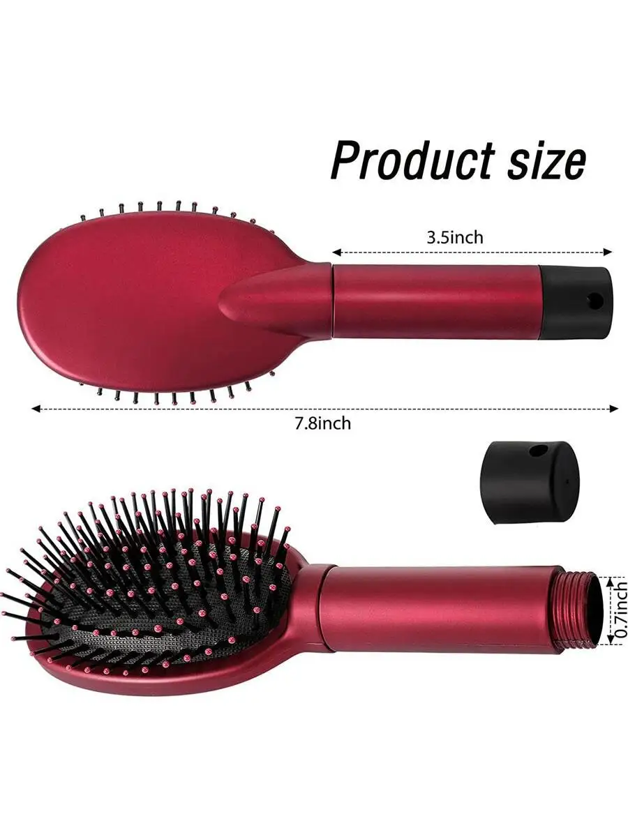 Pettine per capelli Secret Stash Hidden Safe Diversion Brush Key Safe Box Hiding Diamond Jewelry Storage coperchio rimovibile segreto discreto