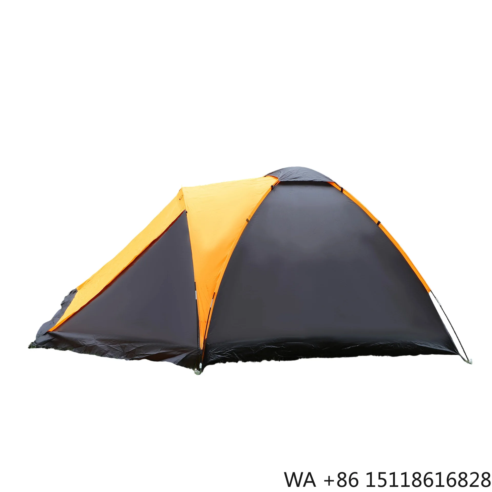 Outdoor Camping Tent with Fiberglass Poles Extending Tent Double-layer Rainproof for Camping Hiking and Mountain Climbing