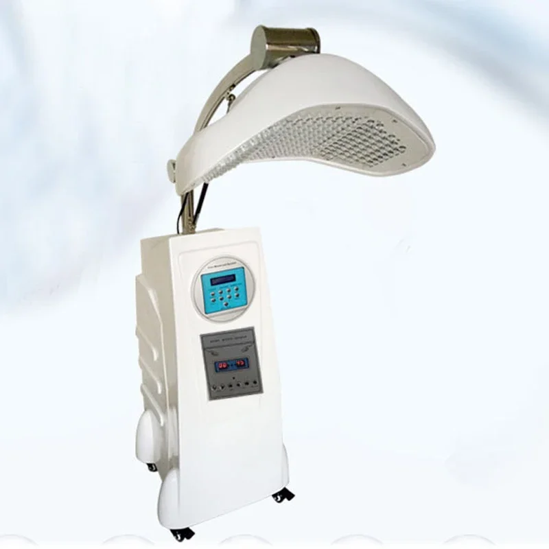 أداة تجميل الضوء الأحمر والأزرق LED، أداة إضاءة ملونة ديناميكية ضوئية نسخة مطياف حب الشباب أداة تجديد