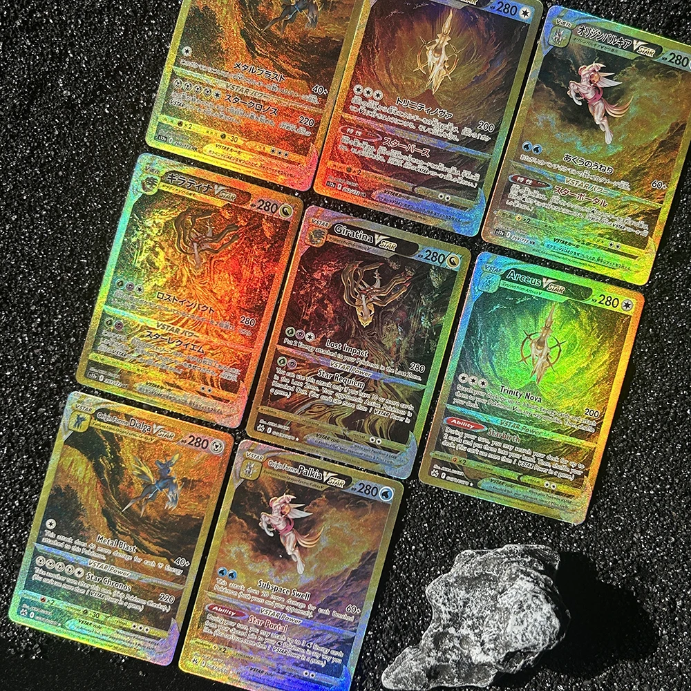 1/8 Stück Diy PTCG Pocket Collection Karten Lightning Card Gold Crown Ultra Rare Charizard Classic Game Anime Ex Card Geschenk