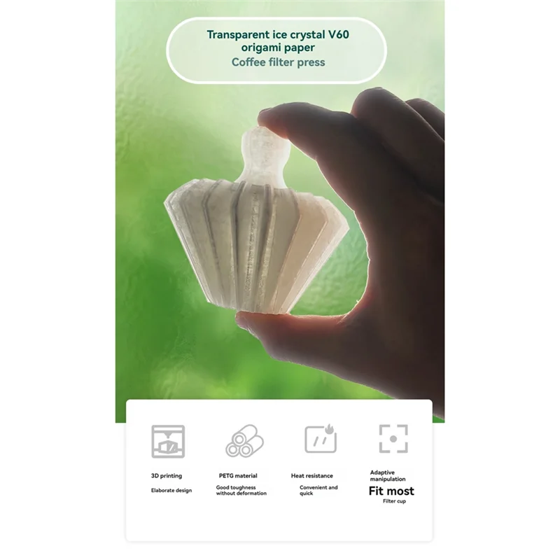 Hand-Poured Coffee Filter Shape Retainer Coffee Filter Cone Reusable Easy Clean Portable Keep Filter Paper Shape-A54Q